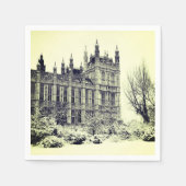 ウェストミンスター、議会、ウィンターロンドン – 英国 スタンダードカクテルナプキン (正面)