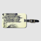 ウェストミンスター、議会、ウィンターロンドン – 英国 ラゲッジタグ (正面横)