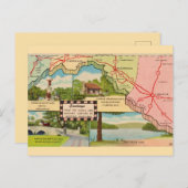 ウェストメアリランドのヴィンテージマップ ポストカード (正面/裏面)