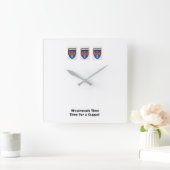 ウェストメースの時間にクッパを食べていた。 スクエア壁時計 (ホーム)