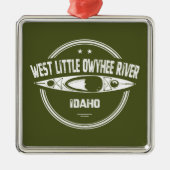 ウェストリトルオウィヒ川アイダホカヤック メタルオーナメント (正面)