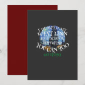 ウェストリン高校の彼氏を振った 招待状 (正面/裏面)