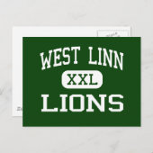 ウェストリン – ライオンズ – 高校 – ウェストリンオレゴン ポストカード (正面/裏面)