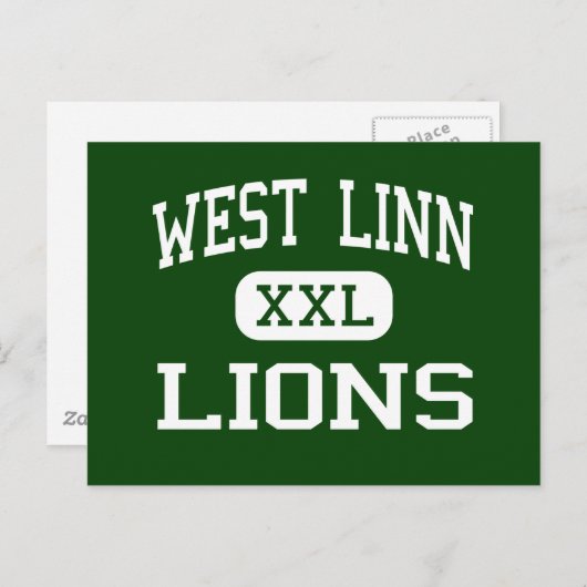 ウェストリン – ライオンズ – 高校 – ウェストリンオレゴン ポストカード (正面/裏面)