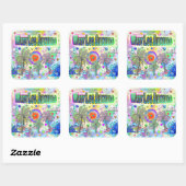 ウェストロサンゼルス深いドリームステッカー スクエアシール (シート)