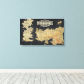 ウェストロスの地図 キャンバスプリント (インサイチュ (ウッドフロア))