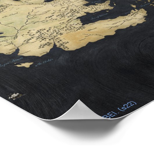 ウェストロスの地図 ポスター (角)