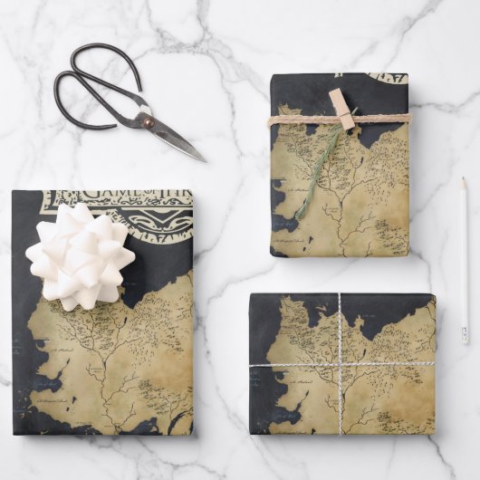 ウェストロスの地図 ラッピングペーパーシート (正面)