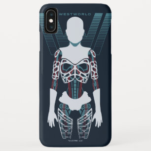 ウェストワールド  アンドロイドスケルトンのロゴ iPhone XS MAXケース