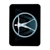 ウェストワールド |ビトルビアンアンドロイドロゴ マグネット (縦)