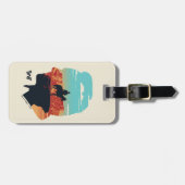 ウェストワールド |ブラックの男性のフォードシルエット ラゲッジタグ (正面横)