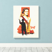 ウェストワールド |ホワイトチャーチのワイアット&マン キャンバスプリント (インサイチュ (ウッドフロア))