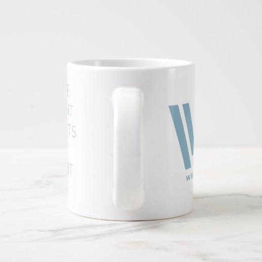 ウェストワールド | "暴力的な喜び"タイポグラフィ引用文 ジャンボコーヒーマグカップ (裏面)