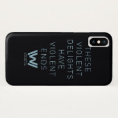 ウェストワールド | "暴力的な喜び"タイポグラフィ引用文 Case-Mate iPhoneケース (裏面(横))
