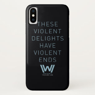 ウェストワールド   "暴力的な喜び"タイポグラフィ引用文 iPhone X ケース