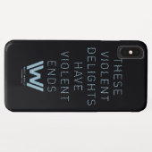 ウェストワールド | "暴力的な喜び"タイポグラフィ引用文 Case-Mate iPhoneケース (裏面(横))