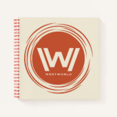 ウェストワールド |様式化されたSunロゴ ノートブック (正面)