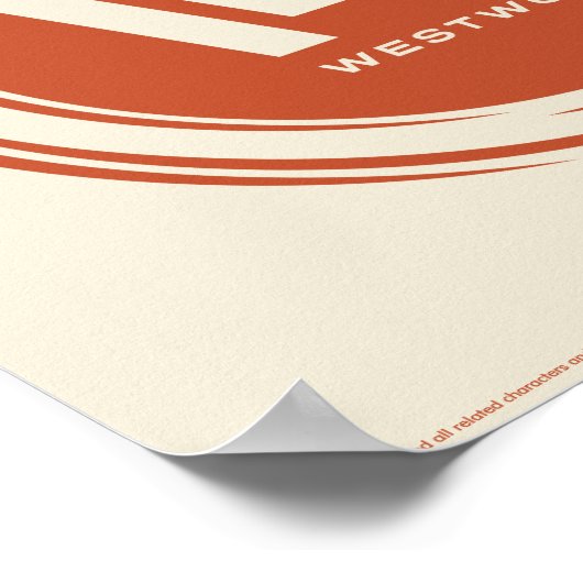 ウェストワールド |様式化されたSunロゴ ポスター (角)