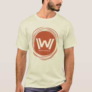 ウェストワールド 様式化されたSunロゴ Tシャツ