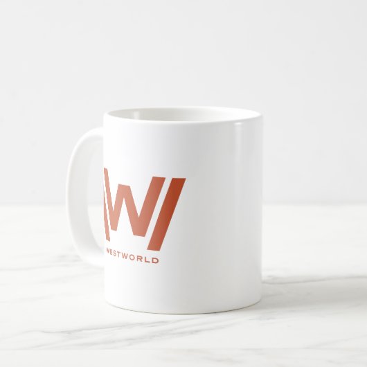 ウェストワールド |黒い砂漠のシルエットの男 コーヒーマグカップ (正面左)