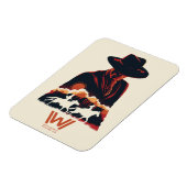 ウェストワールド |黒い砂漠のシルエットの男 マグネット (左側)