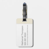 ウェストワールド |黒い砂漠のシルエットの男 ラゲッジタグ (裏面縦)