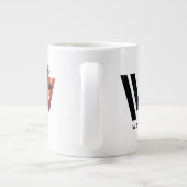 ウェストワールド |黒のロゴグラフィックの男性 ジャンボコーヒーマグカップ (裏面)