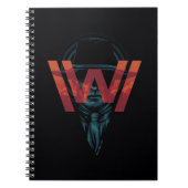 ウェストワールド |黒のロゴグラフィックの男性 ノートブック (正面)