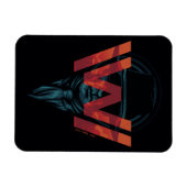 ウェストワールド |黒のロゴグラフィックの男性 マグネット (横)