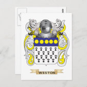 ウェストン家紋(コート・オブ・アームズ) ポストカード (正面/裏面)