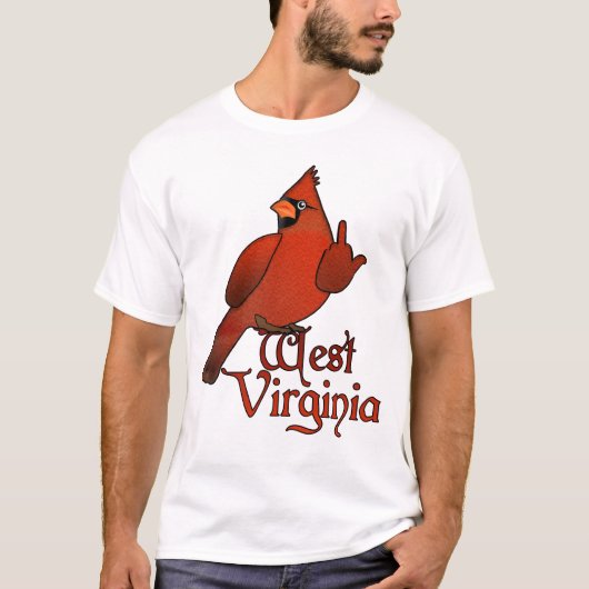 ウェストヴァージニアのおもしろいな（鳥）ショウジョウコウカンチョウ Tシャツ (正面)