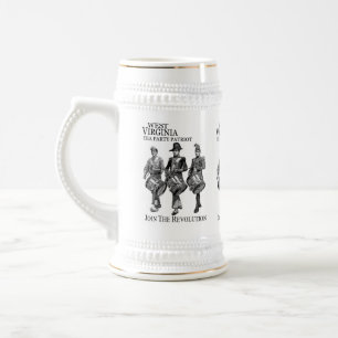 ウェストヴァージニアのお茶会ビールステイン ビールジョッキ