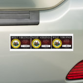 ウェストヴァージニアのゾンビの狩りの割り当て バンパーステッカー (車上)