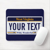 ウェストヴァージニアのナンバープレートのマウスパッド マウスパッド (マウス)