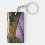 ウェストヴァージニアのバブコック州立公園 キーホルダー (裏面)