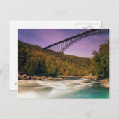 ウェストヴァージニアのバブコック州立公園 ポストカード (正面/裏面)