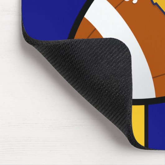 ウェストヴァージニアのフットボールの青および金ゴールドのプライド マウスパッド (コーナー)