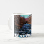 ウェストヴァージニアのマグ コーヒーマグカップ (正面左)