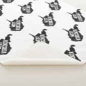 ウェストヴァージニアの家のヴィンテージの動揺してな地図 シェルパブランケット (3/4)