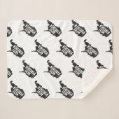 ウェストヴァージニアの家のヴィンテージの動揺してな地図 シェルパブランケット (正面(横))