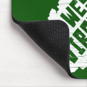 ウェストヴァージニアの家のヴィンテージの白の地図 マウスパッド (コーナー)