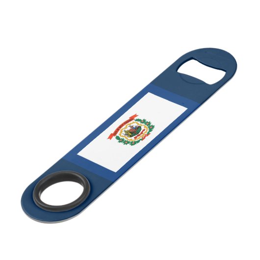 ウェストヴァージニアの州の旗のデザイン スピード栓抜き (裏面アングル)