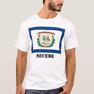 ウェストヴァージニアの州の旗は、脱退します Tシャツ