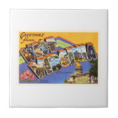 ウェストヴァージニアの州WVの古いヴィンテージ旅行郵便はがき タイル (正面)