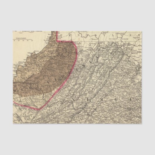 ウェストヴァージニアの炭田 薄葉紙 (正面)