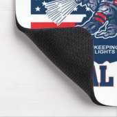 ウェストヴァージニアの炭鉱作業員の赤い白くおよび青 マウスパッド (コーナー)