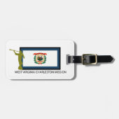 ウェストヴァージニアチャールストンの代表団LDS CTR ラゲッジタグ (正面横)