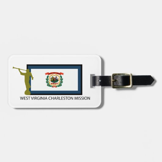 ウェストヴァージニアチャールストンの代表団LDS CTR ラゲッジタグ (正面横)