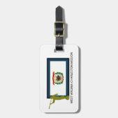 ウェストヴァージニアチャールストンの代表団LDS CTR ラゲッジタグ (正面縦)