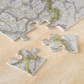 ウェストヴァージニア(1889年)のヴィンテージの地図 ジグソーパズル (側面)